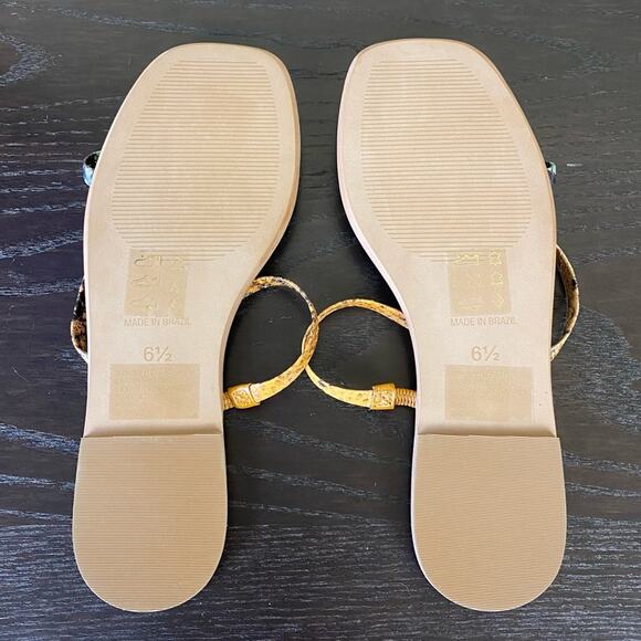 Madewell The Lyra Snake Print Slide Sandal, Sz 6.5 - Picture 11 of 13